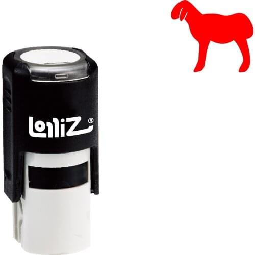 LolliZ Solid Animal Symbol Series Design #26 Self-Inking Rubber Stamp