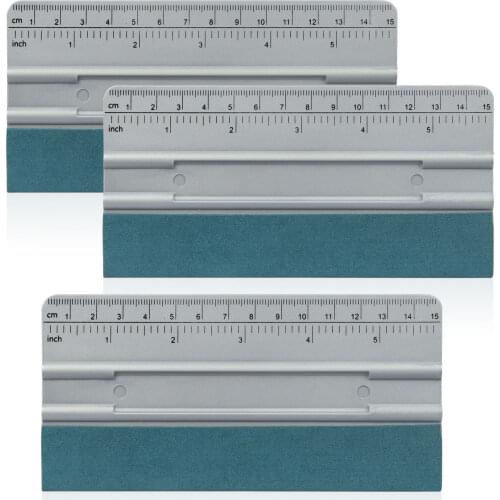 FOSHIO 3pcs Scale Suede Fabric Squeegee Scraper Vinyl Wrap Car Film Installing Tool Window Tint Carbon fiber Sticker Accessories