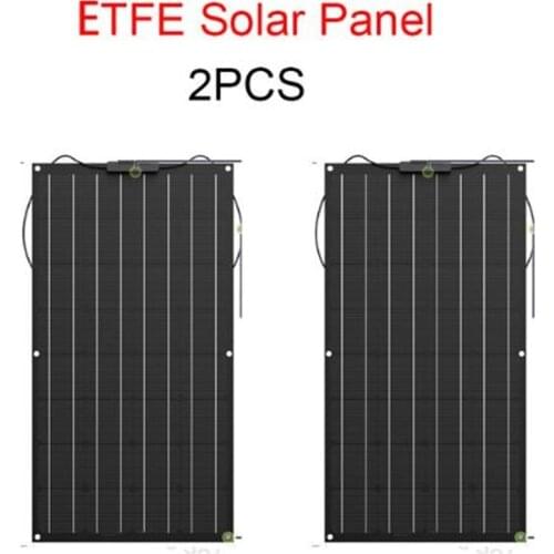 Solar panel 2x100w flexible solar panel, 200w flexible solar panel made of ETFE material
