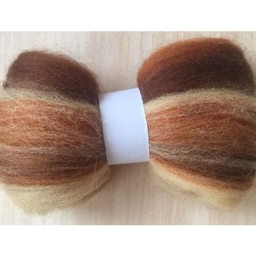 100g 150g 200g 300g 500g 50g/bag Wool Fiber for felting African Fabrics mix color Wool Roving Doll Needlework Felt DIY