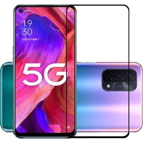 75 Pcs/Lot 2.5D Premium Tempered Glass for OPPO A93 5G Full Cover Screen Protector Protective Film for OPPO A93 5G