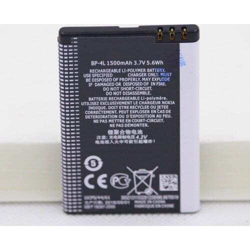 20pcs/lot Mobile Phone Battery BP-4L For Nokia E61i E63 E90 E95 E71 6650F N97 N810 E72 E52 BP 4L replacement Batteries 1500mAh