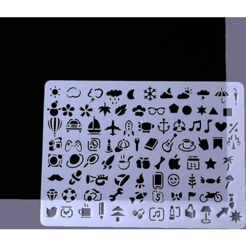 1pc Barometer Stencils Painting Template DIY Scrapbooking Photo Album Decorative Stencils Cake Office School Supplies Reusable