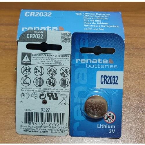 100X 100% brand new renata2032 CR2032 CR 2032 3v Lithium Battery button Car remote control battery