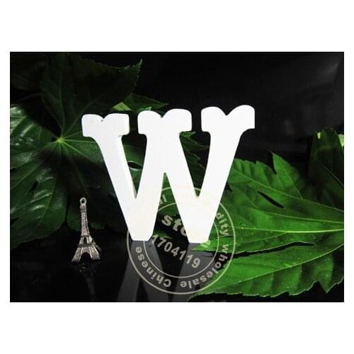 12cm Artificial wood wooden letters alphabet wedding decoration Wedding Birthday wedding decoration white letters