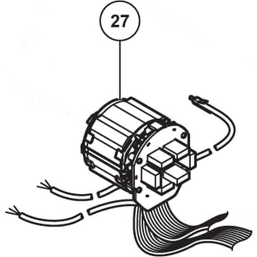 AC220V-240V 340882 Stator Field for Hitachi WR16SE WR14VE