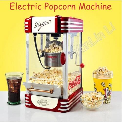 Automatic Electric Popcorn Maker Machine Mini Household Commercial Hot Oil Popcorn Maker Fast Heating With Non-Stick Pot M530