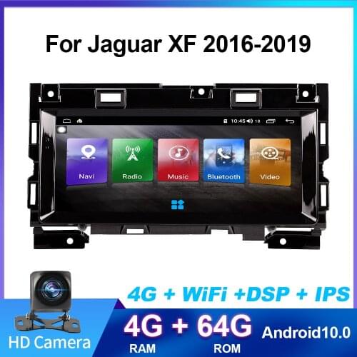 For 16-19 Jaguar XF cars with horizontal screen Car Radio DVD Multimedia Video Player Navigation GPS Car stereo Android 10.0