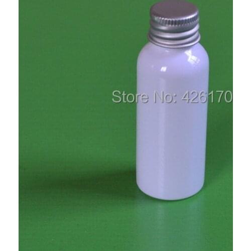 Wholesale 30ml white plastic bottle with screw aluminum cap 27X80MM 50pieces /LOT