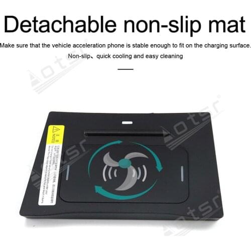 QI Wireless Quickly Charge Special On-Board Charge Phone Charge Panel Android For HYUNDAI IX25 2017 Car Non-slip Car Accessories