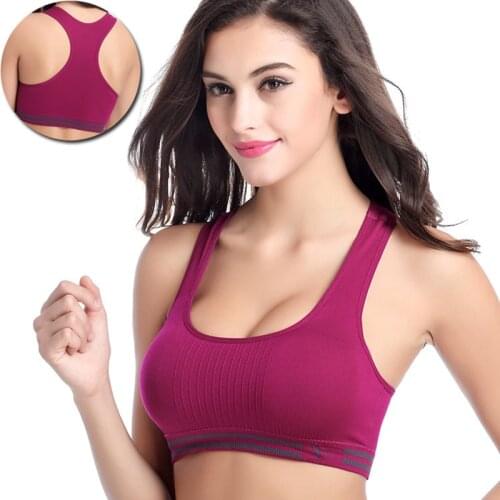 Seamless Bra Tops for Women Fashion Sports Gym Binder Underwear Black Crop Sexy Sportswear Gym Fitness Bras Ladies Underwear