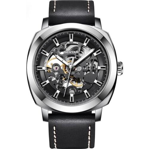 New Fashion Automatic Mechanical Men Watches Top Brand Luxury Male Clock Sport Mens Mechanical Wrist Watch Relogio Masculino