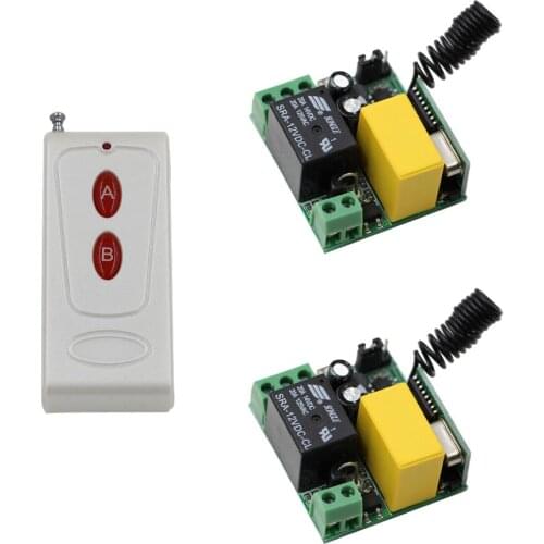 AC220V Digital Remote Control Switch 2 Receiver Transmitter Wireless Power Switch 315/433MHZ Radio Controlled Switch 1CH Relay