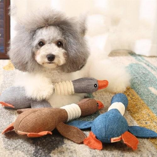 30cm Dog Squeak Toys Wild Goose Sounds Toys Dog Cat Fleece Pet Funny Plush Toys Training Pets Household Pet Dog Toys Accessories
