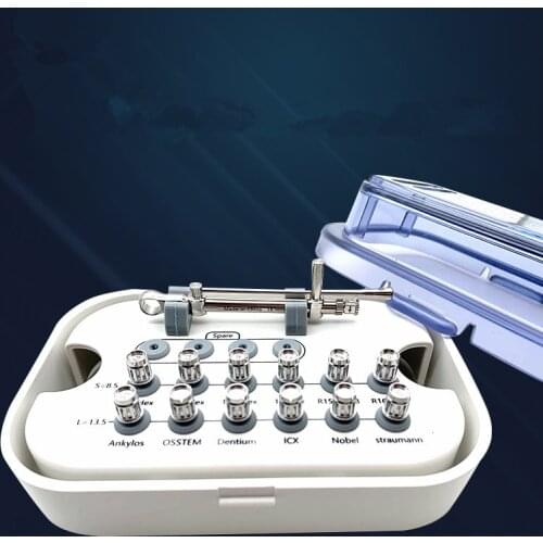 Dental implant kit restoration tools torque wrench ratchet with drivers wrench lab materials 10-70Ncm