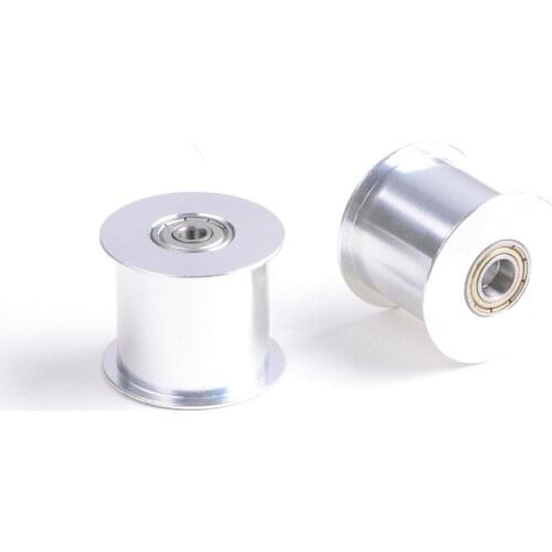 Metal 17mm widen idler timing pulley idler synchronous wheel aluminum idle pulley 5/8mm bore for CNC 3D printer accessories