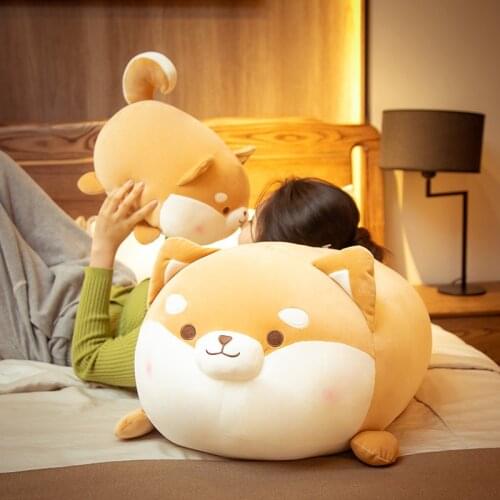 35-70cm Kawaii Fat Shiba Inu Dog Plush Toys Lovely Dolls Pillow Stuffed Soft Cushion for Kids Girls Birthday Valentine Gifts