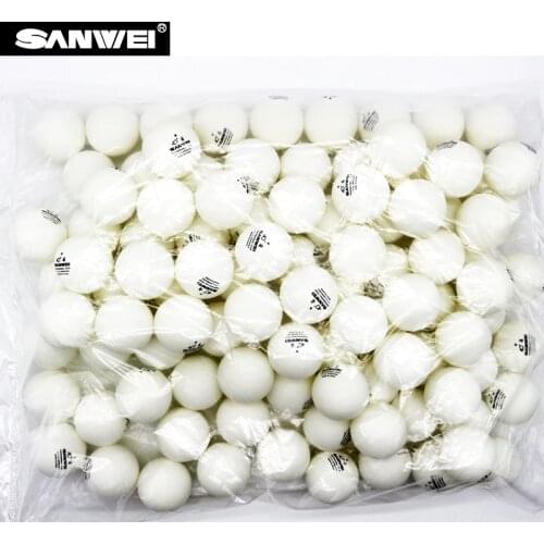 SANWEI 1 Star 40+ New Material Seamed PP Ball Table Tennis ball / ping pong ball 100pcs/bag High Quality Long Life