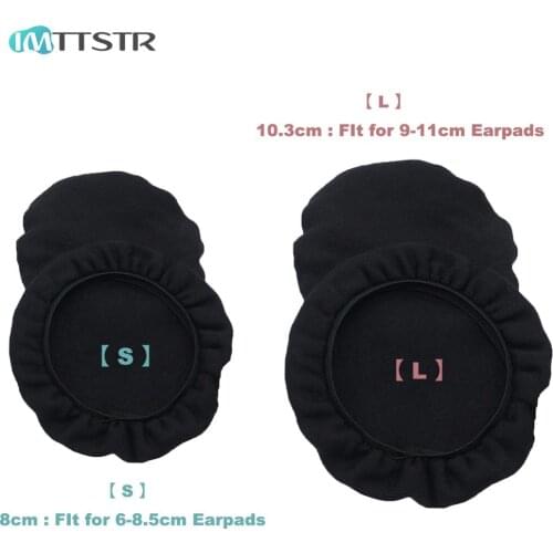 IMTTSTR 3 Pairs of Universal Soft Stretch Covers Sweat Absorption Washable Germproof Deodorizing for all size Headphones