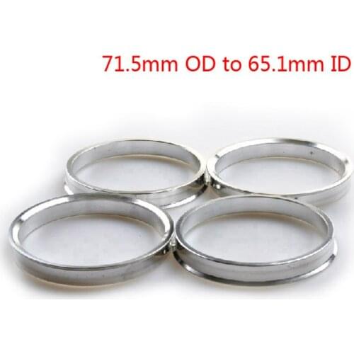 New 1 Set /4 Pieces 65.1mm ID to 67.1/71.5/73.1 OD Aluminum Centric Spigot Hub Rings Wheel Spacer