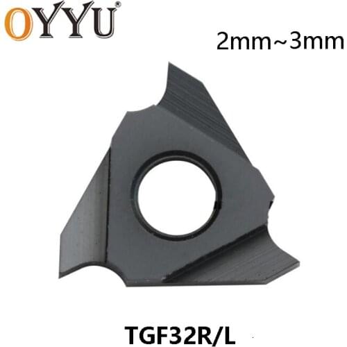 OYYU TGF32R 2mm 2.2mm 2.3mm 2.4mm 2.5mm 3mm TGF32R230 TGF32R280 TGF32R300 Grooving Turning Tool Lathe Tools Carbide Inserts CNC