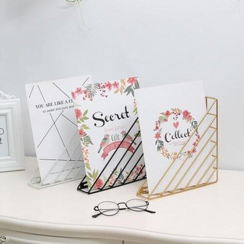 Nordic Wrought Iron Wall Hanging Storage Rack Wall Decoration Magazine Rack Simple Office on The Wall Storage Book Rack