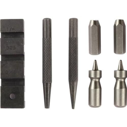 Durable and Easy to Operate 6pcs Pocket Chainsaw Chain Punch Breaker Chainsaw Chain Repairing Aluminum Material Tools