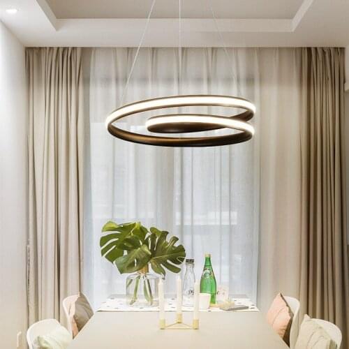 Simple and modern led chandelier living room dining room bedroom chandelier creative personality Nordic style art lamp
