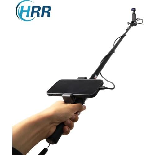 HRR Selfie Stick Pole for DJI Pocket 2/Osmo Pocket With Type-C iPhone Data Cable Extendable Monopod Accessories