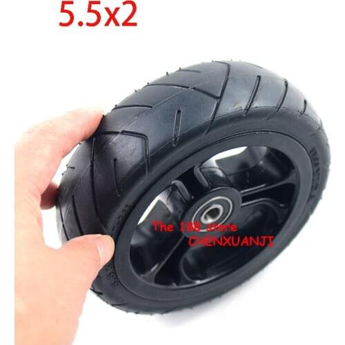5.5x2 Solid Tires 5.5*2 Explosion Proof Tyre for Jackhot Carbon Fiber Scooter Fastwheel F0 Electric Scooter