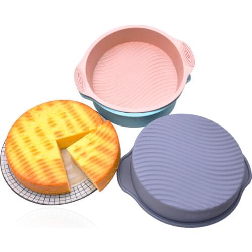 Silicone Cake Molds Round Cake Mould DIY Easy Release Toast Plate High Temperature Resistance Bread Pan Toast Bread Mold