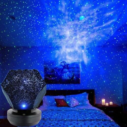 Galaxy Projector Lamp Starry Sky Night Lights Home Planetarium Led Table Decoration Bedroom DIY USB Charge Constellation