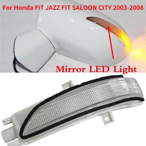 CAPQX Right & Left Rearview Mirror LED Turn Signal Warning 34350-SAA-013 For FIT JAZZ FIT SALOON CITY 2003-2008 GD1 GD3 GD8