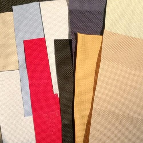 3pcs larger than 15x15cm random count color size Aida cloth 18ct 28ct 40ct cross stitch fabric canvas DIY8