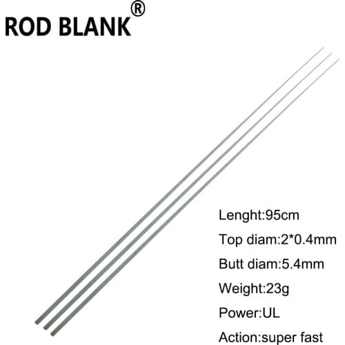 Rod Blank 2Pcs/Lot Solid Glass Fiber Rod Blank Fishing Rod Building Blank Component Repair pole No.2