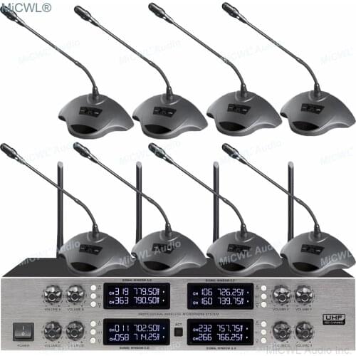 High Quality CCS900 8 Desktop Gooseneck Digital Wireless Microphone Meeting Room Press Conference System