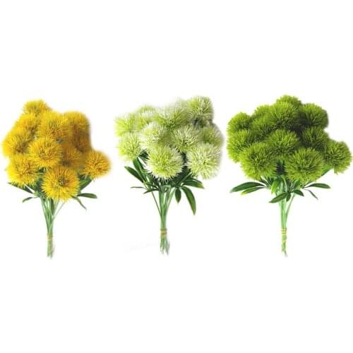 10PCS simulation plant simulation dan-delion plastic flower flower arrangement gardening home decoration