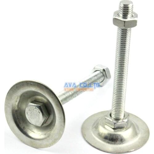 4 Pieces 53mm Base M10*100mm Adjustable Lathe Leg Articulating Leveling Feet