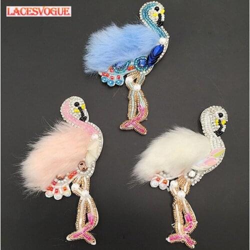 5PCS Rhinestones patches DIY Handmade applique accessories Garment needlework sewing Cloth paste decoration 400