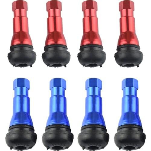 8 Pieces TR413 Outer Mount Aluminum Wheel Tire Valve Stem Car Rust Proof