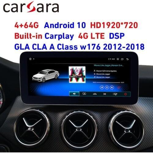 Android 10 touch monitor for CLA GLA A Class W176 13-18 GPS Navigation radio 10.25" 4G RAM stereo dash multimedia player
