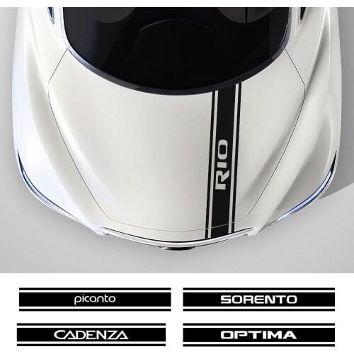 For Kia CADENZA Ceed FORTE K9 OPTIMA PICANTO RIO SORENTO SOUL SPORTAGE Auto Accessories Car Hood Sticker Bonnet Vinyl Film Decal