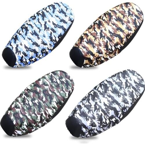 Motorcycle Seat Cushion Cover Camouflage PU Leather Dust Protector Waterproof For Motorbike Scooter Electric Vehicles Seat Cover