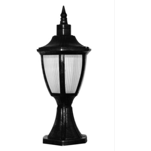 Countertop Lantern Black Outdoor Garden Lighting Fixture