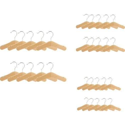 Wooden Baby Hangers,Kids Hangers,Notched Shoulder Design for Children Clothes,Decoration Hanger,10 Pack