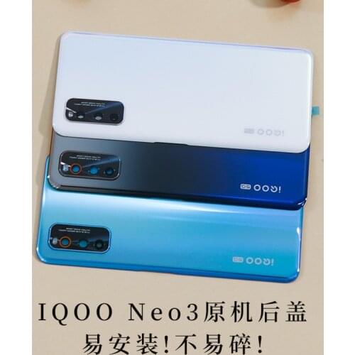 6.57" vivo iQOO Neo 3 Housing For vivo iQOO Neo 3 Neo3 Battery Cover Repair for vivo iQOO Neo 3 Back Battery Cover Door Housing