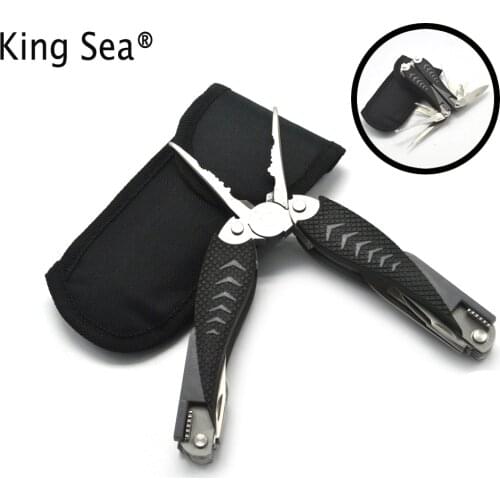 New Multifunctional Fishing Plier Stainless Steel Folding Knife EDC Lure Pliers Fishhook Remover Tackle Multi Tool Free Shipping