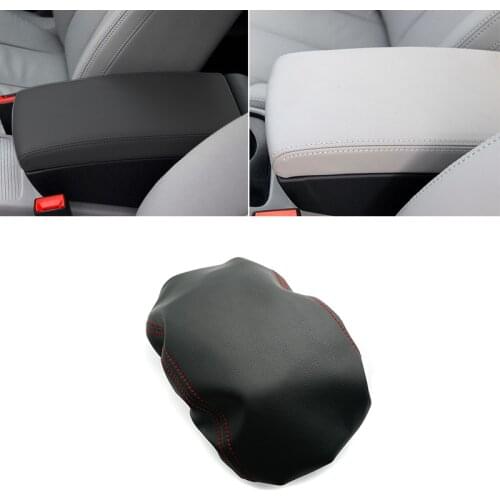 Soft Leather Armrest Cover For VW Passat B6 2005 2006 2007 2008 2009 Car Interior Center Console Lid Armrest Box Cover Trim