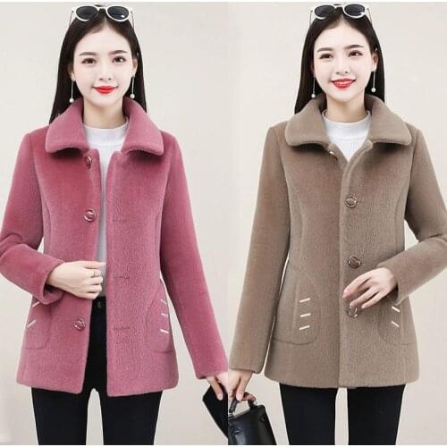 Office Lady Bont In A Small Smell Short Jacket Women Herf And Winter 2021 New Small Multilateral Lam Pluche Fur Coat