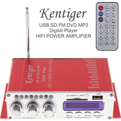 Original HY-502 2CH HIFI Digital Audio Player Car Amplifier FM Radio Stereo Player bluetooth auto mp3 amplifier wholesale